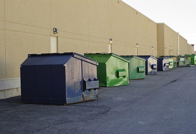 construction dumpsters on a building site in Chicago IL